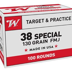 WIN USA TRGT 38SPL 130GR FMJ 100/500