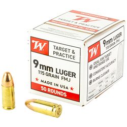 WIN USA 9MM LUGER 115GR FMJ 50/1000