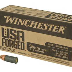 WIN 9MM 115GR FMJ STEEL CASE 50/500