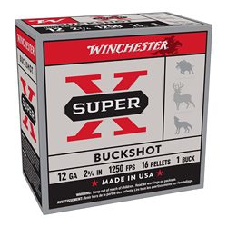 WIN SUPERX 12GA 2.75 BUCKSHOT 25/250