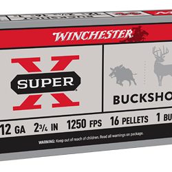 WIN SUPERX 12GA 2.75 #1BK 16PL 5/250