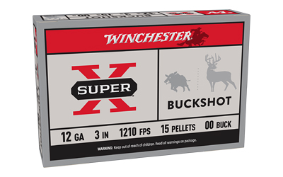 WIN SUPERX 12GA 3" 00BK 15P 5/250