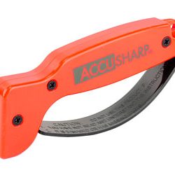 AccuSharp Model 014, Knife and Tool Sharpener, Full Finger Guard, Orange