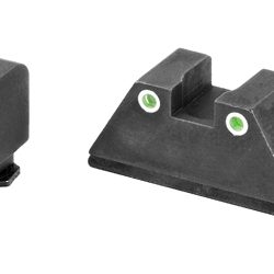AmeriGlo Optic Compatible Night Sight Set, 3 Dot Sights for All Glocks, Green...