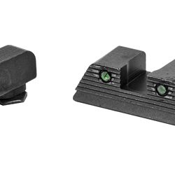 AmeriGlo Trooper, Sight, Fits GLOCK 17/19/19X/26/45 Gen5, Green Tritium LumiL...