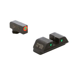 AmeriGlo Trooper, Night Sight, For Walther PDP, Green Front with Orange Outli...