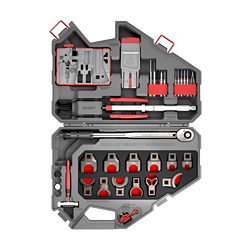Real Avid Armorer's Master Kit AR15 PRO, AR15 Tool Kit, Gray Carry Case