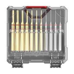 Real Avid Accu-Punch, 11 Piece Punch Set (7 Brass/4 Steel), Includes Case