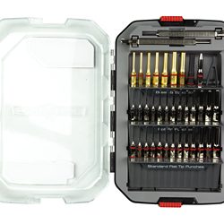 Real Avid Accu-Punch Master Set, 37 Piece Punch Set, Includes 13 Nickel ...