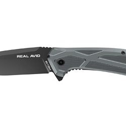 Real Avid RAV-2, Folding Knife, Plain Edge, Matte Finish, Blue Black, Al...