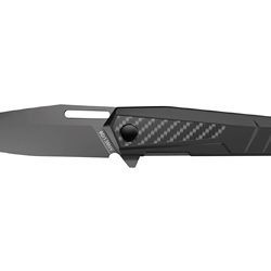 Real Avid RAV-5, Folding Knife, Plain Edge, Matte Finish, Black, Aluminu...