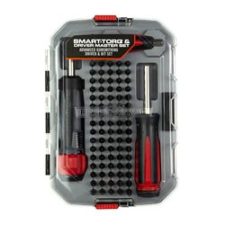 Real Avid Smart Torq & Driver, 83 Piece Screwdriver Set, Black Handle