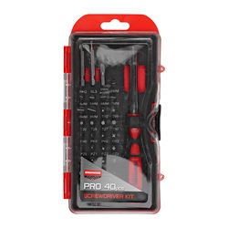Birchwood Casey Deluxe Screwdriver Set, 84 Piece Kit, Red Handle