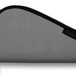 Bulldog Cases Pistol Rug, Fits Large Gun, Metal Gray , without Handle