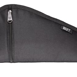 Bulldog Cases Deluxe Pistol Case w/ Pocket and Sleeve, Black, 12"x6"