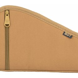 Bulldog Cases Deluxe Pistol Case w/ Pocket and Sleeve, Tan, 12"x6"