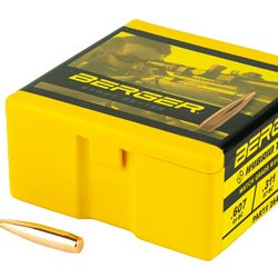 Berger Bullets Hybrid Target, .264 Diameter, 6.5MM, 140 Grain, Boat Tail Holl...