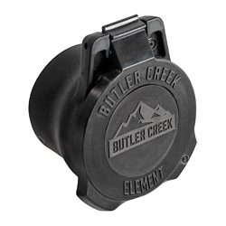 Butler Creek Element Scope Cover, 60mm-65mm, Black, Objective