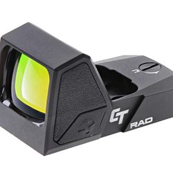 Crimson Trace Corporation RAD, Green Dot, Open Reflex Sight, Black, 5 MOA