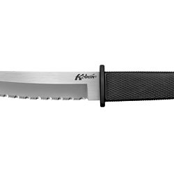 Cold Steel Kobun, 5.5", Fixed Blade Knife, Tanto Point, Serrated Edge, A...