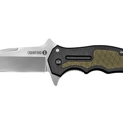 Cold Steel Crawford Model 1, Folding Knife, 4034SS Steel, Plain Edge, 3....
