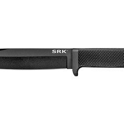 Cold Steel SRK SK-5, Fixed Blade Knife, 6" Blade, Plain Edge, Black Tuff...