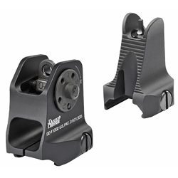 Daniel Defense Fixed Front/Rear Sight Combo, Fits Picatinny, Black Finish