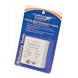 Frankford Arsenal Pistol and Rifle Reloader's Labels, 100 Pack