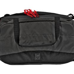 Grey Ghost Gear Range Bag, Black with Red Zipper Pulls, 500D Cordura Nylon, 9...