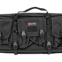 GPS Tactical Double Rifle Case, Black, 28", 600 Denier Polyester