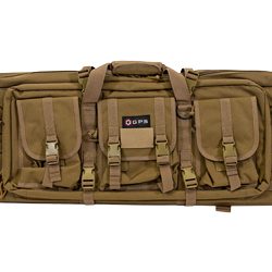 GPS Tactical Double Rifle Case, Flat Dark Earth, 42", 600 Denier Polyester