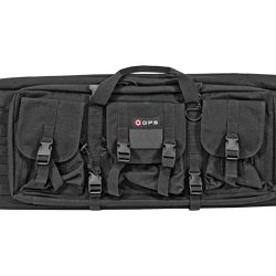 GPS Tactical Double Rifle Case, Black, 42", 600 Denier Polyester