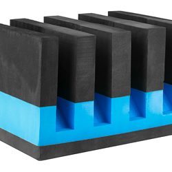 GPS Foam Pistol Cradle, Blue Foam, Holds Up To 4 Pistols