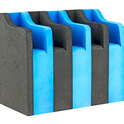 GPS Foam Pistol Cradle, Blue Foam, Holds Up To 5 Pistols