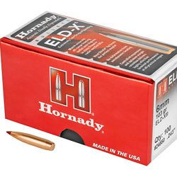 Hornady ELD-X, .243 Diameter, 6MM/243 Winchester, 103 Grain, Ballistic Tip, 1...