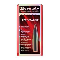 Hornady AEROMATCH, .243 Diameter, 6MM, 105 Grain, AEROMATCH Hollow Point Boat...