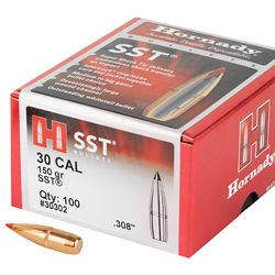 Hornady SST, .308 Diameter,  30 Caliber,150 Grain, Ballistic Tip, 100 Count