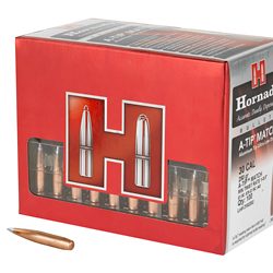 Hornady A-Tip Match, .308 Caliber, 30 Caliber, 250 Grain, Ballistic Tip, 100 ...