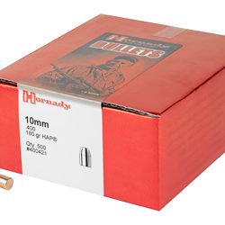 Hornady HAP, .400 Diameter, 10MM, 180 Grain, Hollow Point, 500 Count