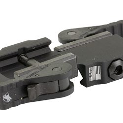 IRAYUSA Quick Detach Mount, Anodized Finish, Black, Fits Picatinny/Helmet Rail