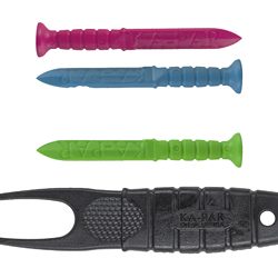 KA-BAR Knives KA-PAR Golf Tool, Includes 4 Golf Tees and Divot Tool, Pla...