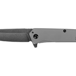 Kershaw Misdirect Folding Knife, Blackwash Finish, 2.9" Blade, Gray Handle
