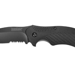 Kershaw Clash Folding Knife, Black, 3.1" Combo Blade