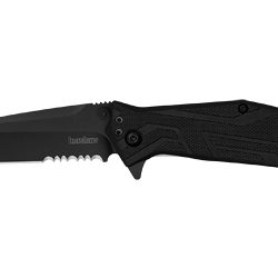 Kershaw Brawler, Folding Knife, Assisted Opening, 3" Tanto Blade, Combin...
