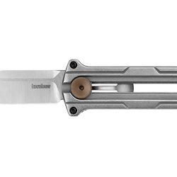 Kershaw Cybernet, Folding Knife, Out the Front, Plain Edge, D2 Blade Ste...