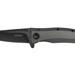 Kershaw GRID, Folding Knife, 4Cr14, black-oxide, Plain, Drop Point, Spee...