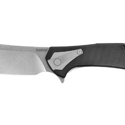 Kershaw Bracket, Folding Knife, 3.4" Silver Blade, Black Handle