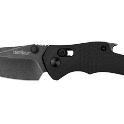 Kershaw Craze, Folding Knife, Plain Edge, 8Cr13Mov Blade Steel, Blackwas...