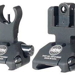 LWRC Skirmish Sights, Front and Rear Sights, Picatinny, Black Finish