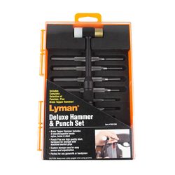 Lyman Products Deluxe Set, Tool, 7 Punches/Hammer Brass